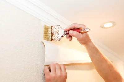 Pose de papier peint à Brosses — revêtements muraux et toiles de verre